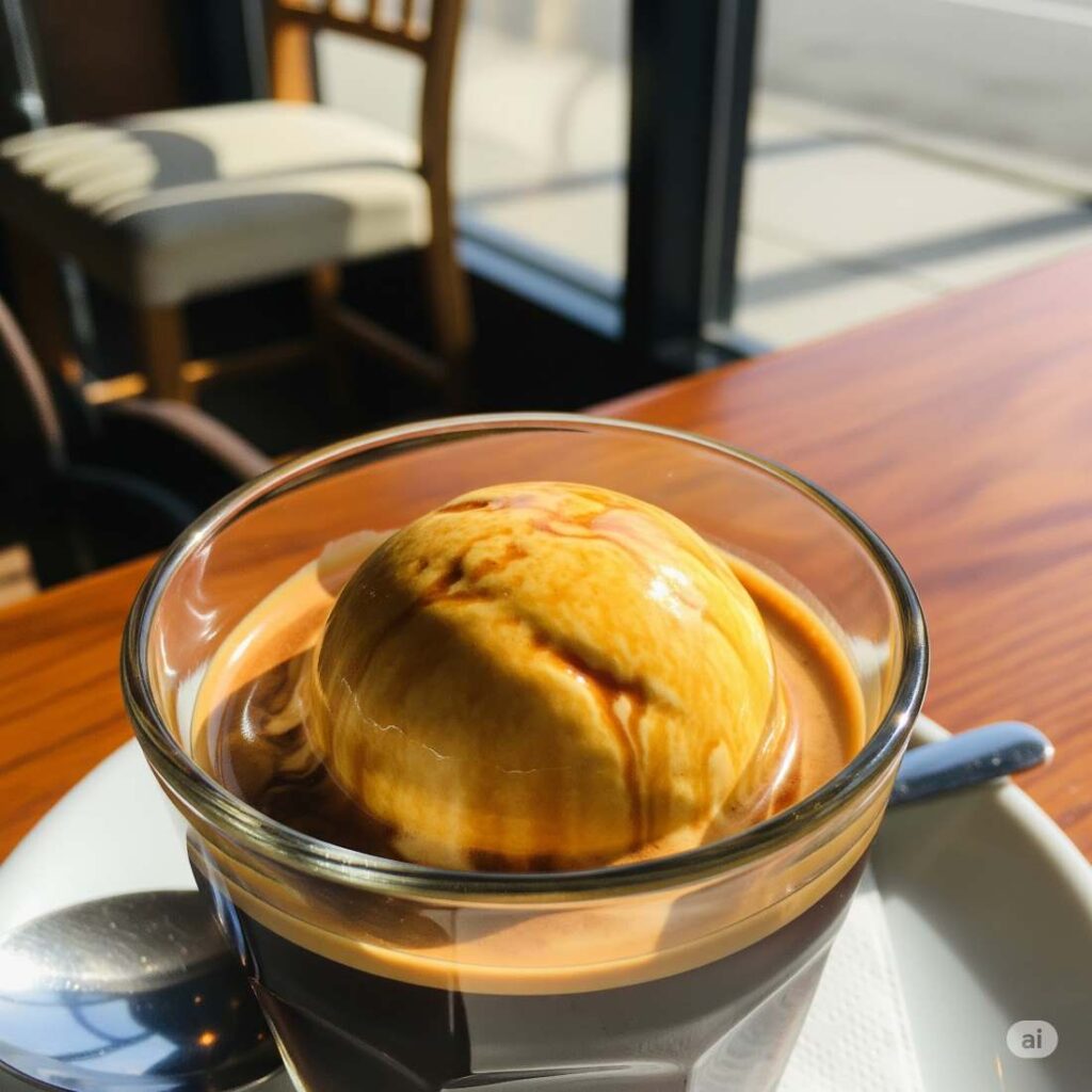 طرز تهیه انواع نوشیدنی با دستگاه اسپرسو ساز 4 قهوه آفوگاتو