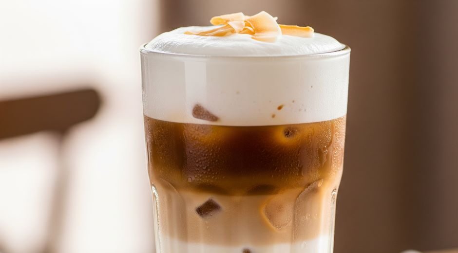 آیس-لاته-نارگیلی