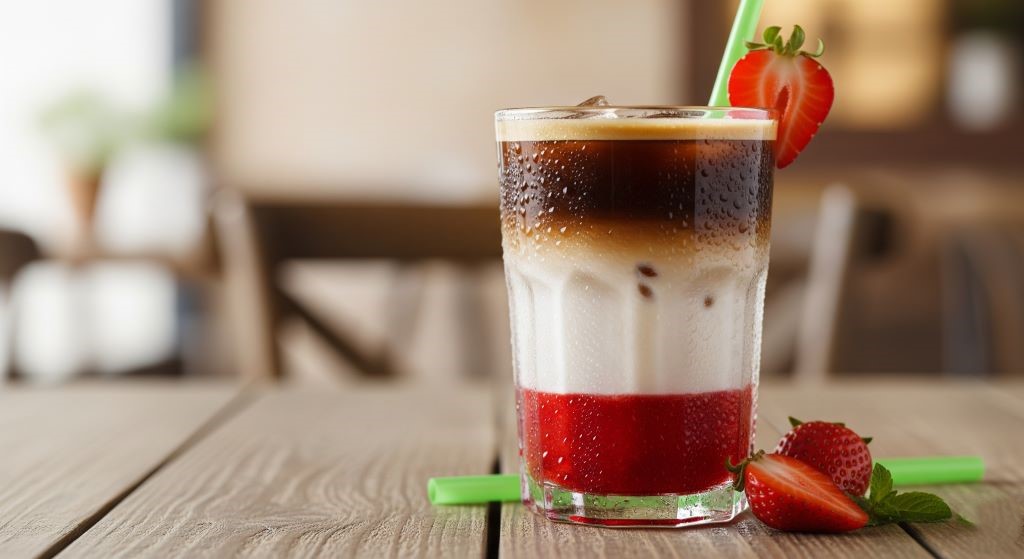 ترکیب-قهوه-با-توت-فرنگی