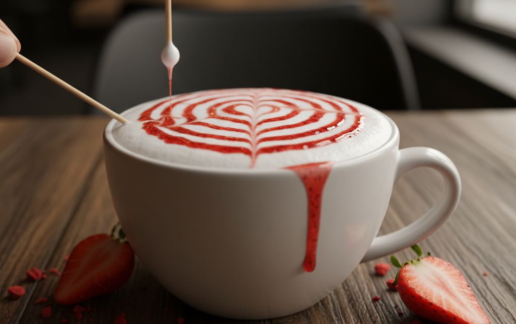 کاپوچینو توت فرنگی