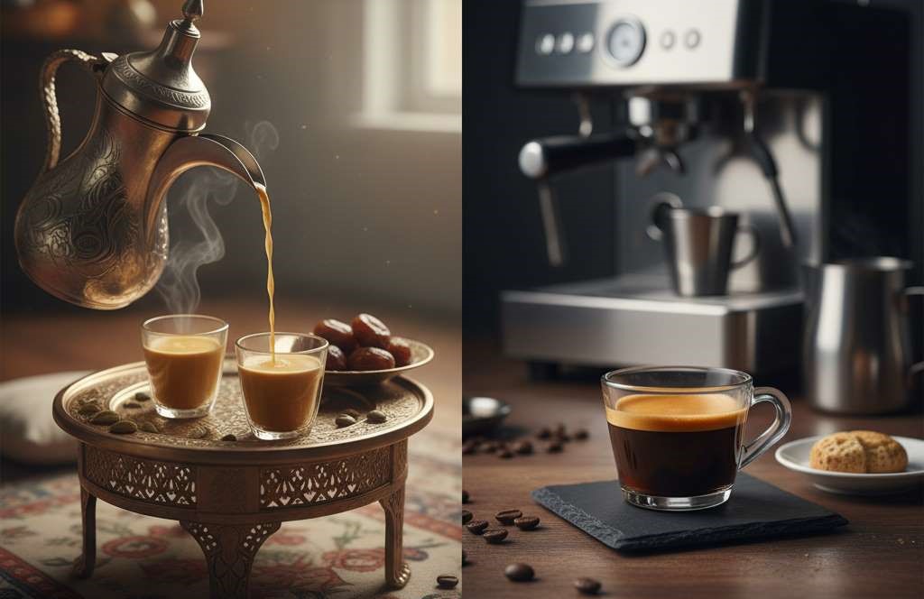 قهوه عربی دله بهتره یا اسپرسو